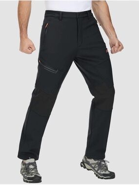 Magcomsen Fleece-Lined Ski Pants Black Size 40 NWT